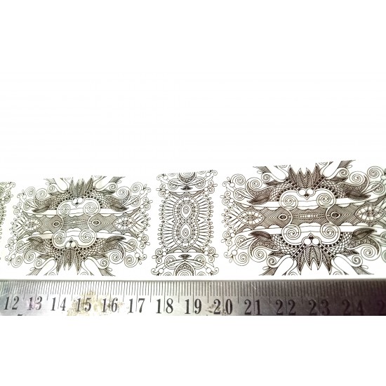 Black lace Pattern 3 Clear Film