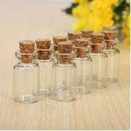 Tiny Glass Bottle Jewelry Vial Potion 23mm x12mm