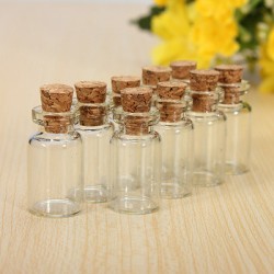 Tiny Glass Bottle Jewelry Vial Potion 23mm x12mm
