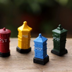 Artificial Mini Vintage Postbox Mail Box 