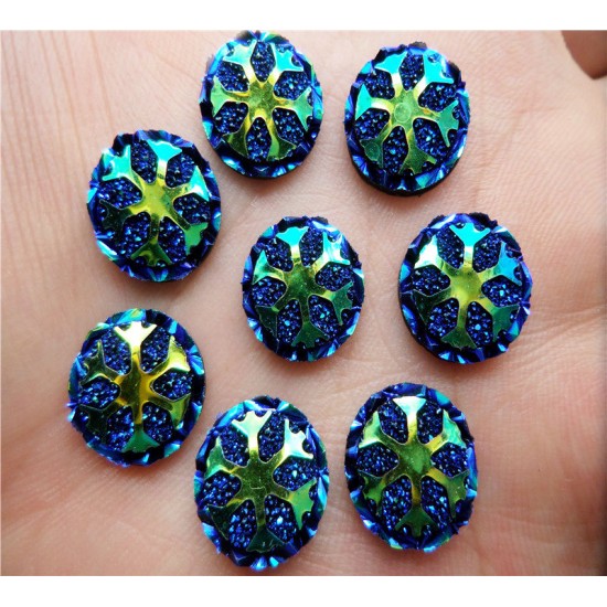 Navy Blue Snowflake Bling