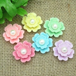 Resin Pearl Double Flower 