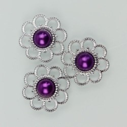 Deep purple pearl flower