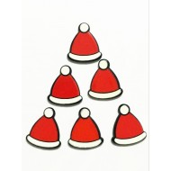 Hat Christmas Acrylic flatback 