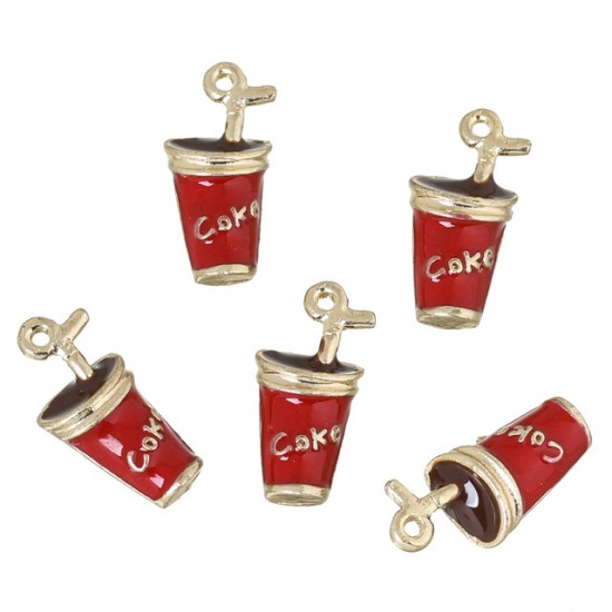 Coke Light Golden Red Enamel