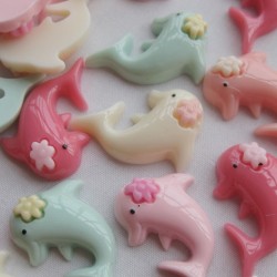 Resin Dolphin Flatback 