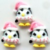 white owl embellishment pink hat 