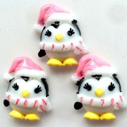 white owl embellishment pink hat 