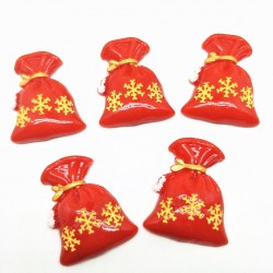 Christmas bag red resin