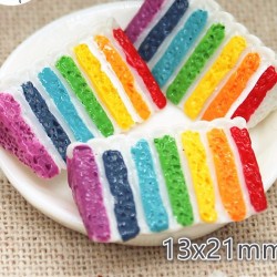 Rainbow cake Flatback