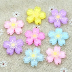Glitter Resin Sakura Flower