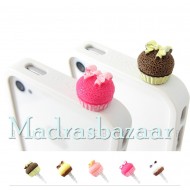Bow Cupcake Anti Dust Plug Cover