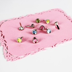 Diamond metal brads