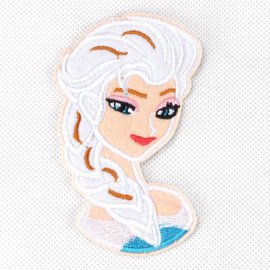 Princess Elsa Fabric Embroidered Iron/Sew On Patch
