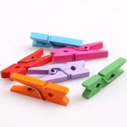 Color Wooden Clips