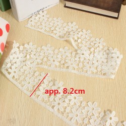 Vintage white flower lace