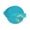 Polka Dot Blue FOE Print Fold Over Elastics