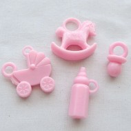 Pink Baby Charm set