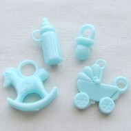 Blue Baby Charm set