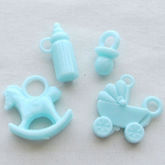Blue Baby Charm set