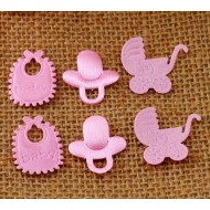Pink Bib , Nipple & Cart padded