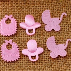 Pink Bib , Nipple & Cart padded