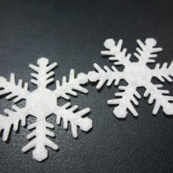 felt snowflake - 40mm 