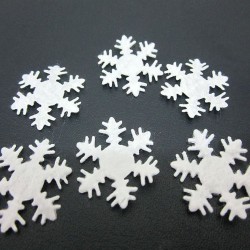felt snowflake Appliques - 30mm