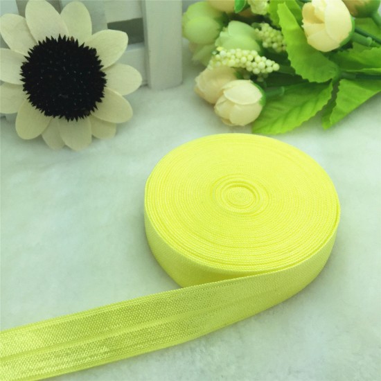 Yellow fold over elastic Yellow fold over elastic