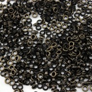 Eyelets Round Antique Bronze 10x7mm