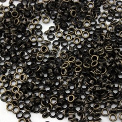 Eyelets Round Antique Bronze 10x7mm