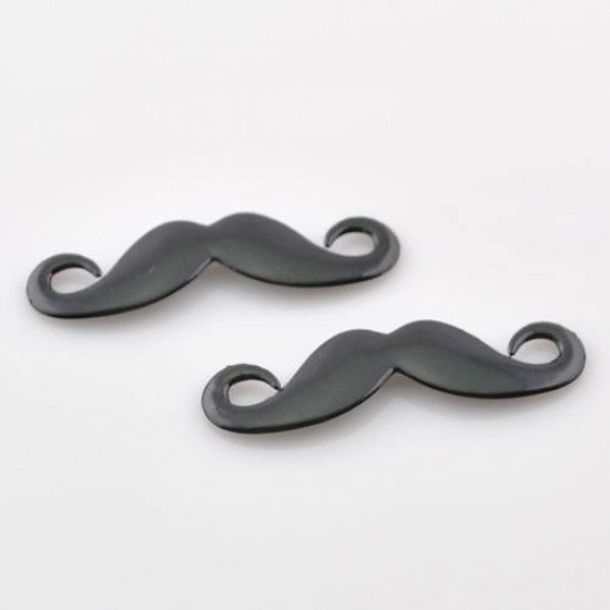 Black Alloy Moustache Connector