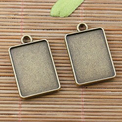 Bronze Rectangle Pendant