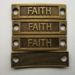 Bronze Faith Tag