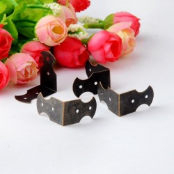 Bronze Box Wood Case Decorative Corner Protector