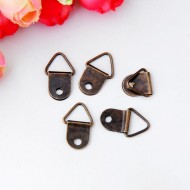 Bronze Tone Photo Frame tied Metal Hooks
