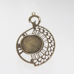 Filigree Wraps Connector For Pendant Earring Making