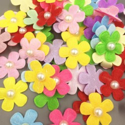 Felt Flower with Pearl