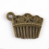 Antique Bronze Tone Comb Charm