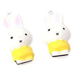 Yellow&White Rabbit Brass Jingle Bells 
