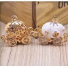 White Pumpkin Carriage charm