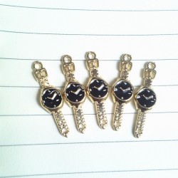 Enamel Gold Plates Alloy Watch 