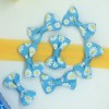 Blue Flower Bow