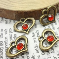 Bronze Stone Heart