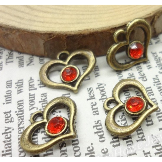 Bronze Stone Heart