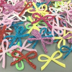 Glitter Felt Bow shape