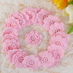Crochet Pink Flower