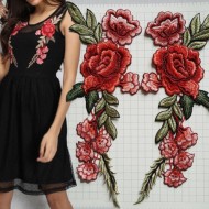 Embroidery Rose Flower Sew On Patch