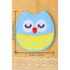 Owl blue Embroidered Patch