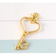 GOLD Heart Key Bezel 